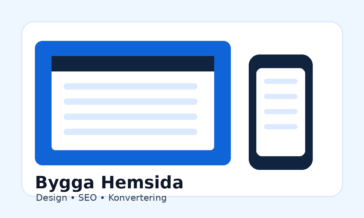 Bygga hemsida för företag