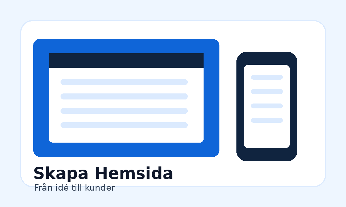 Skapa hemsida för företag
