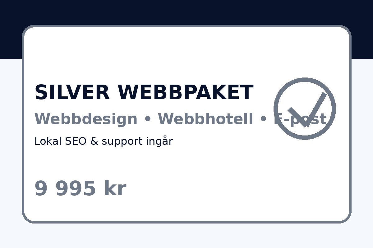 Silver Webbpaket